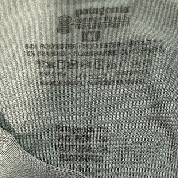 Patagonia Capilene Performance T Shirt Medium Green - Picture 3 of 3